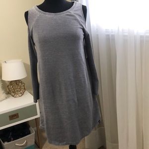 Cold shoulder T-shirt dress